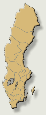 Sverigekarta med län